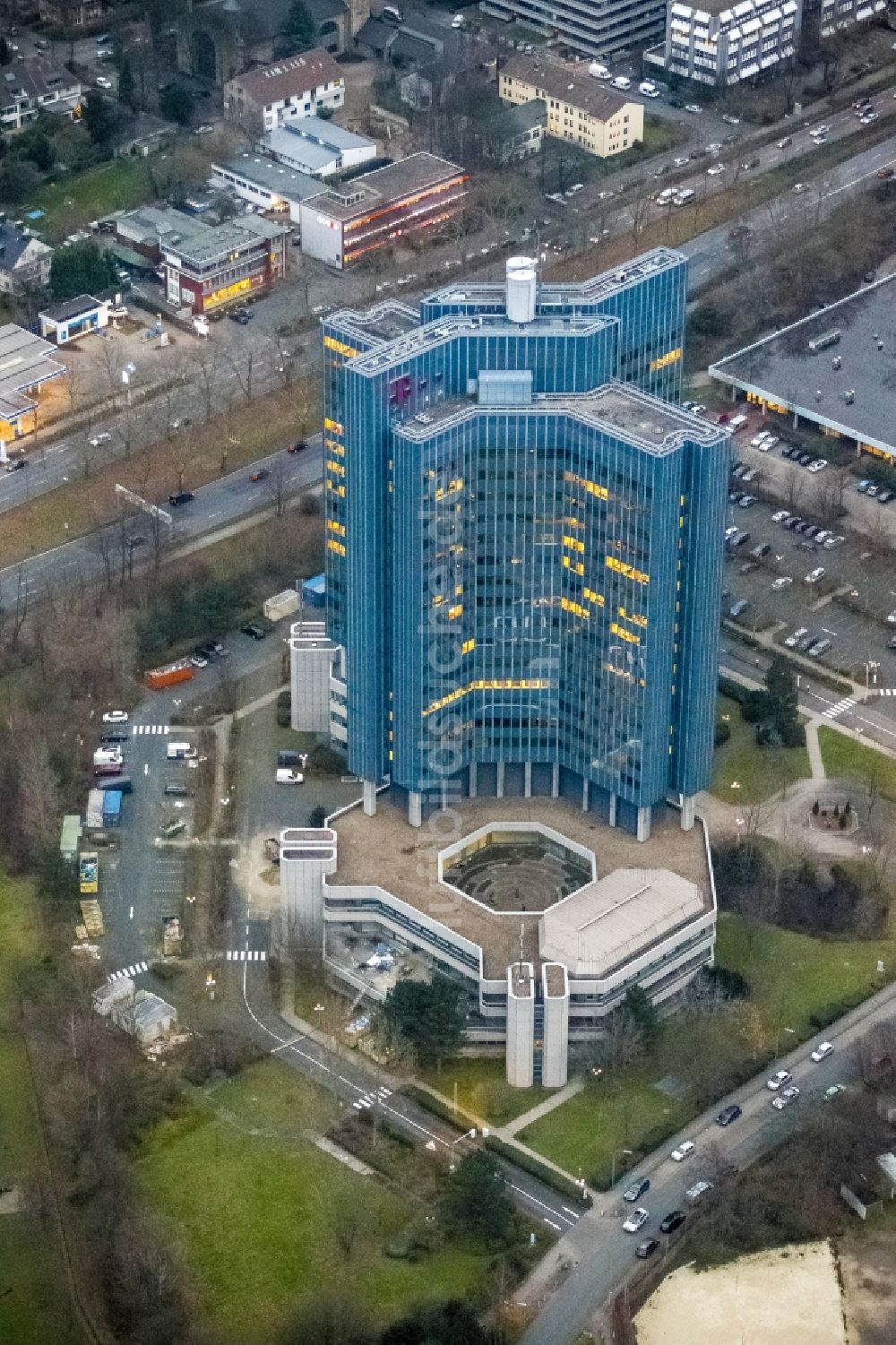 Dortmund aus der Vogelperspektive: Telekom- Hochhaus Dortmund im Bundesland Nordrhein-Westfalen