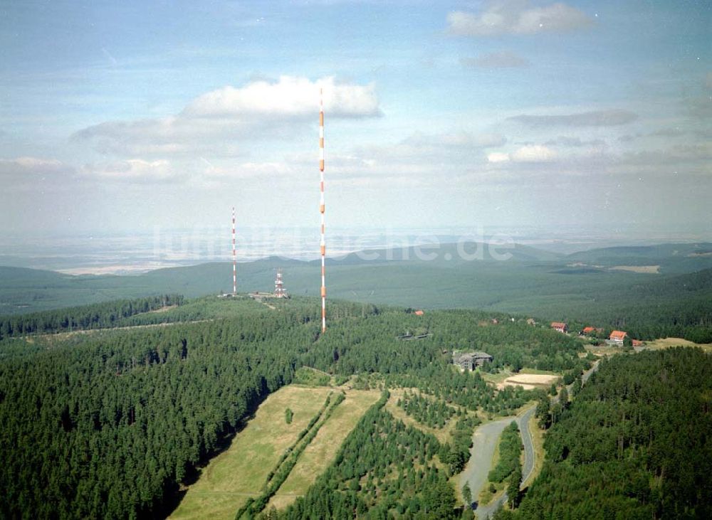 Luftbild Altenau - Telekommunikationssendetürme bei Altenau im Westharz.