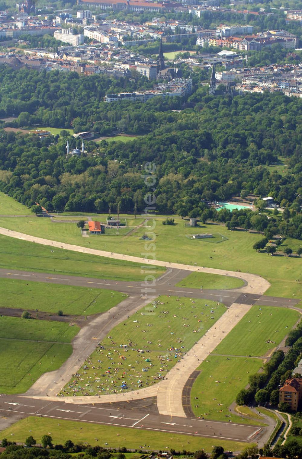 Luftbild Berlin - Tempelhofer Park