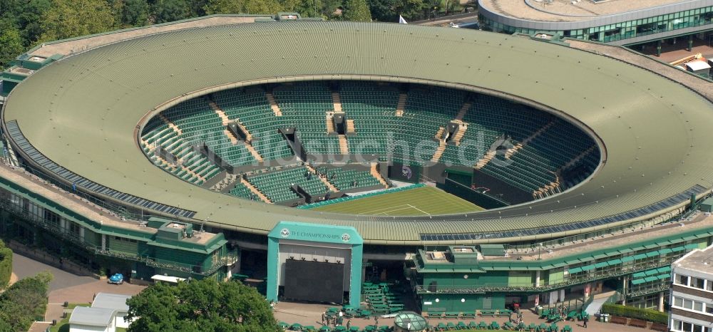 London von oben - Tennis Court Wimbledon Austragungsort Olympia 2012 in London in Großbritannien