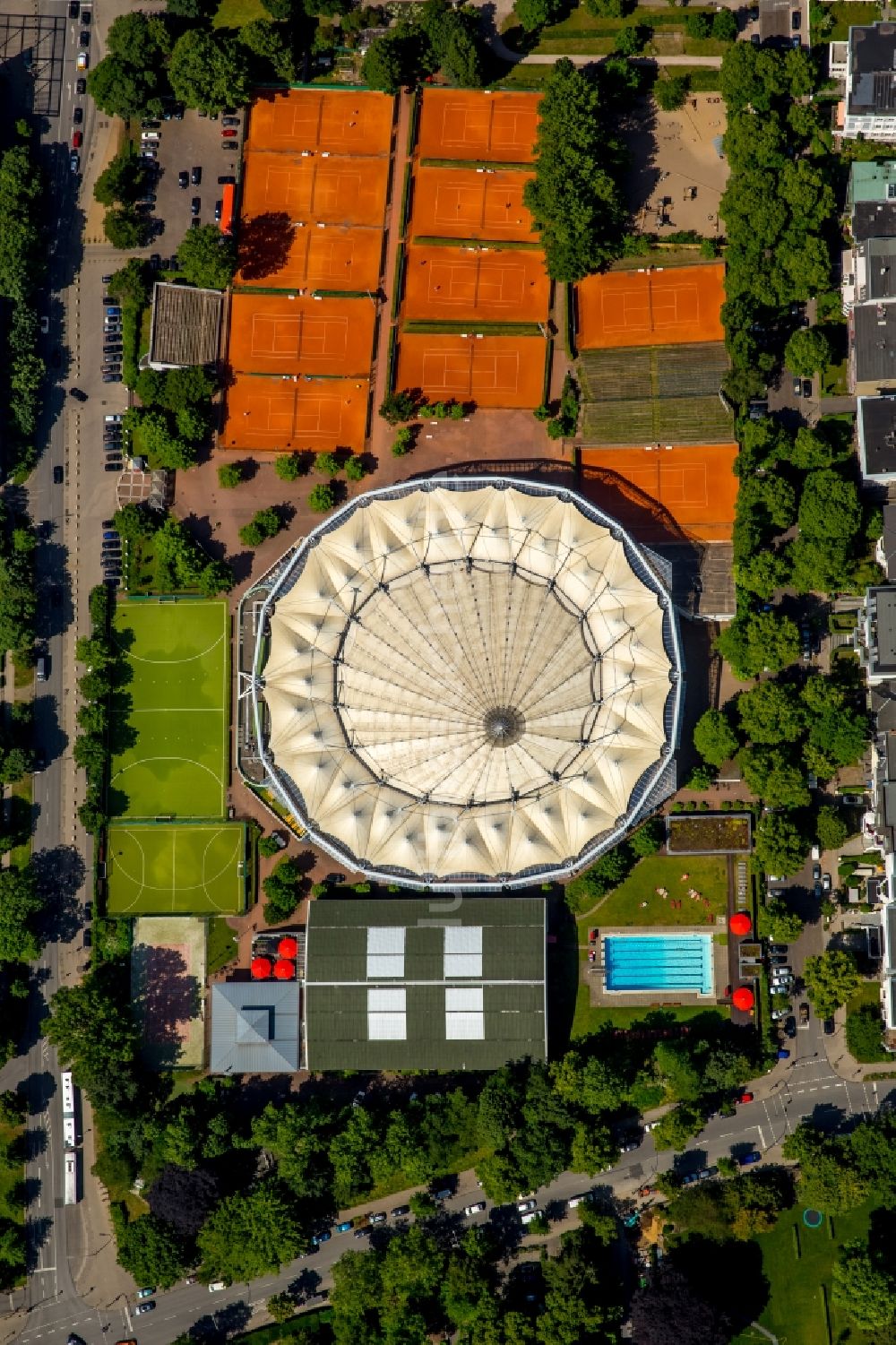 Luftaufnahme Hamburg - Tennisarena am Rothenbaum in Hamburg