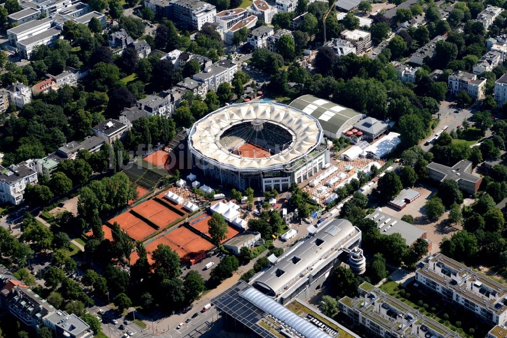 Hamburg aus der Vogelperspektive: Tennisarena am Rothenbaum in Hamburg