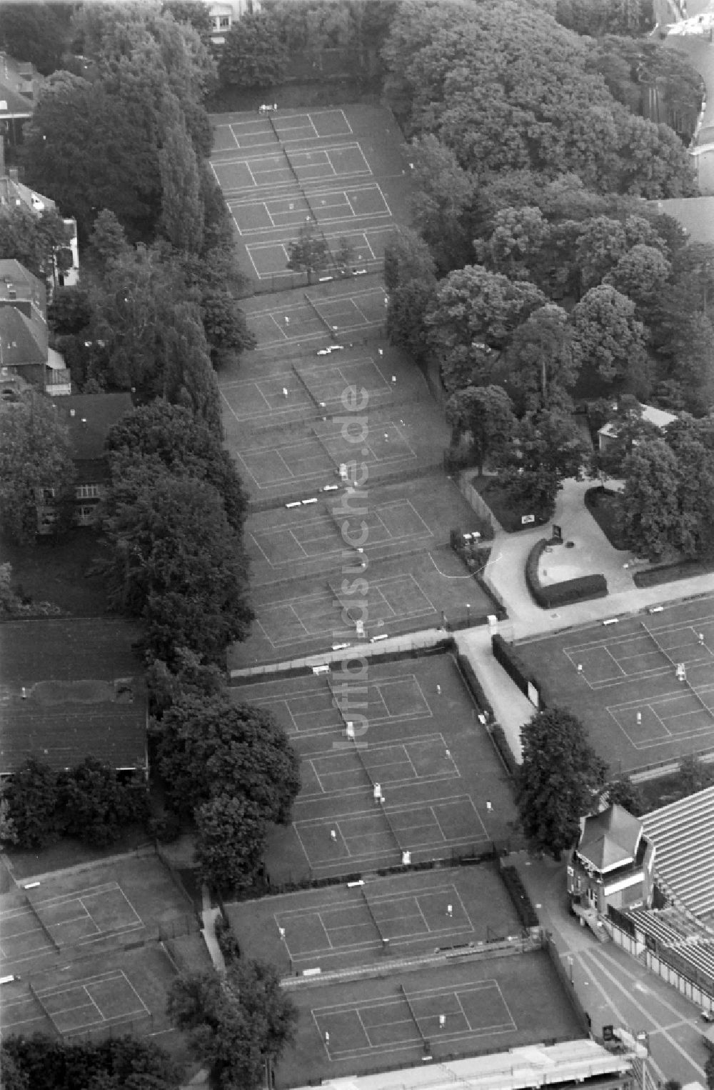 Luftbild Berlin - Tennisplatz Lawn-Tennis-Turnier-Club Rot-Weiß e.V. in Berlin, Deutschland