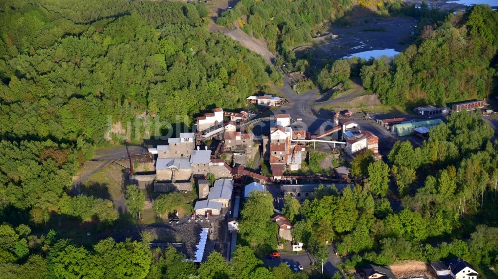 Luftaufnahme Enspel - Tertiär- und Industrie-Erlebnispark Stöffel in Enspel im Bundesland Rheinland-Pfalz, Deutschland