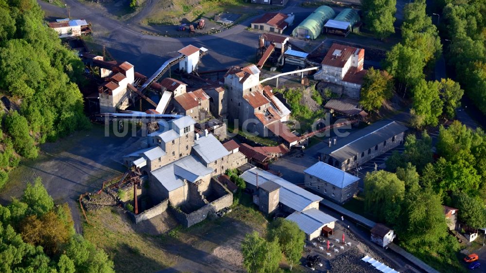 Luftaufnahme Enspel - Tertiär- und Industrie-Erlebnispark Stöffel in Enspel im Bundesland Rheinland-Pfalz, Deutschland