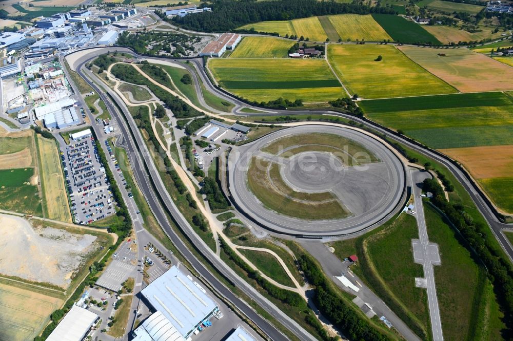 Luftbild Weissach - Teststrecke und Übungsplatz im Fahrsicherheitszentrum in Weissach im Bundesland Baden-Württemberg, Deutschland