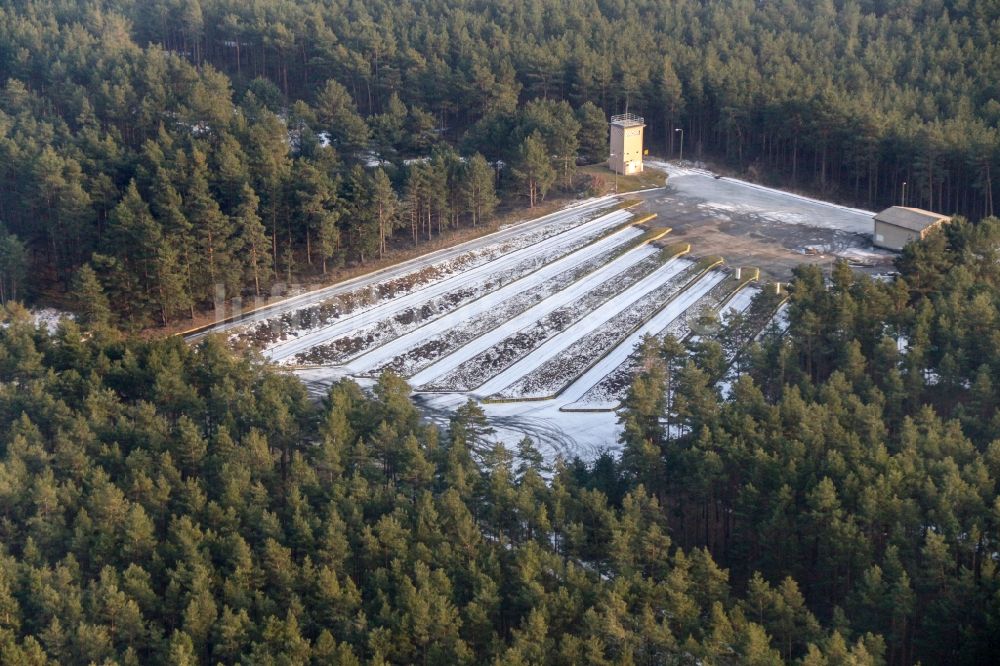 Luftbild Horstwalde - Teststrecke und Übungsplatz der Verkehrs-Versuchsanlage Horstwalde im Ortsteil Horstwalde in Baruth/Mark im Bundesland Brandenburg