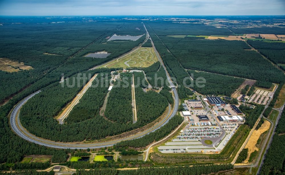 Luftbild Wittingen - Teststrecke und Übungsplatz zur Ausbildung im Fahrsicherheitszentrum in Wittingen im Bundesland Niedersachsen