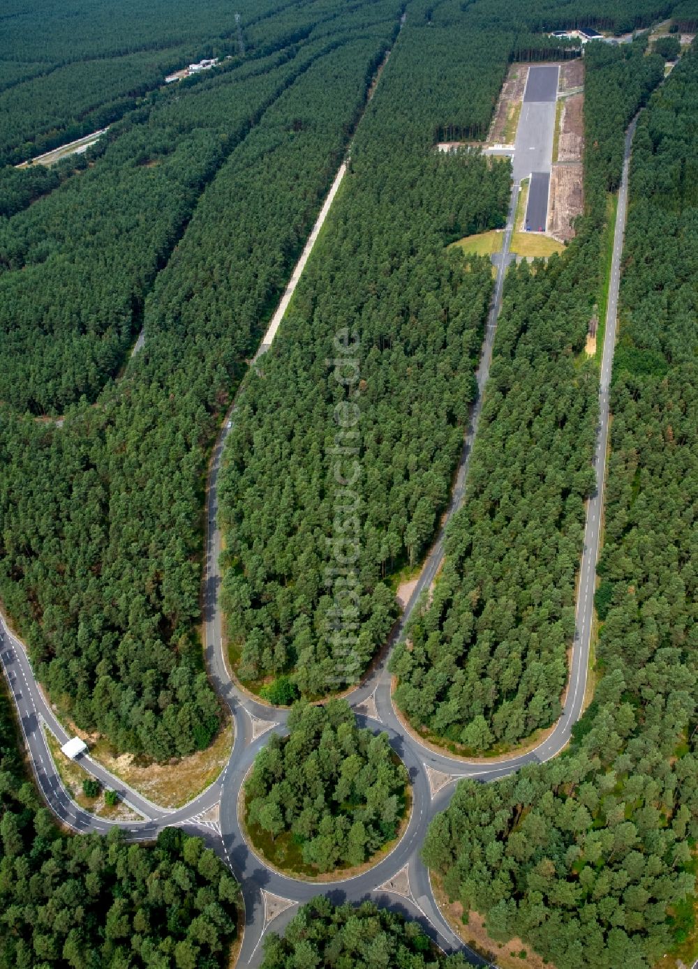 Luftbild Wittingen - Teststrecke und Übungsplatz zur Ausbildung im Fahrsicherheitszentrum in Wittingen im Bundesland Niedersachsen