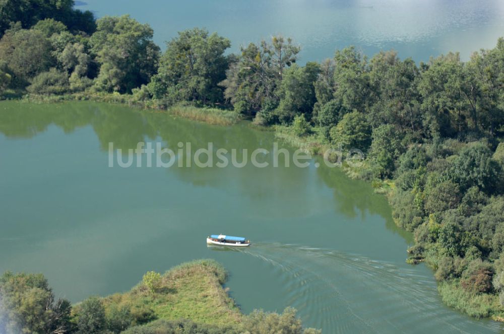 Teterow von oben - Teterower See