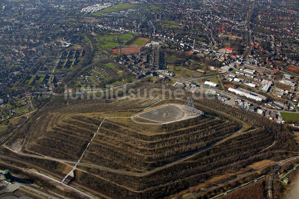 Bottrop von oben - Tetraeder Bottrop