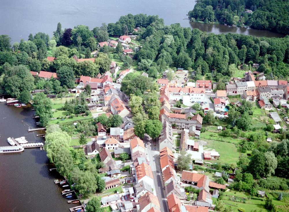 Teupitz / Brandenburg aus der Vogelperspektive: Teupitz in Brandenburg.