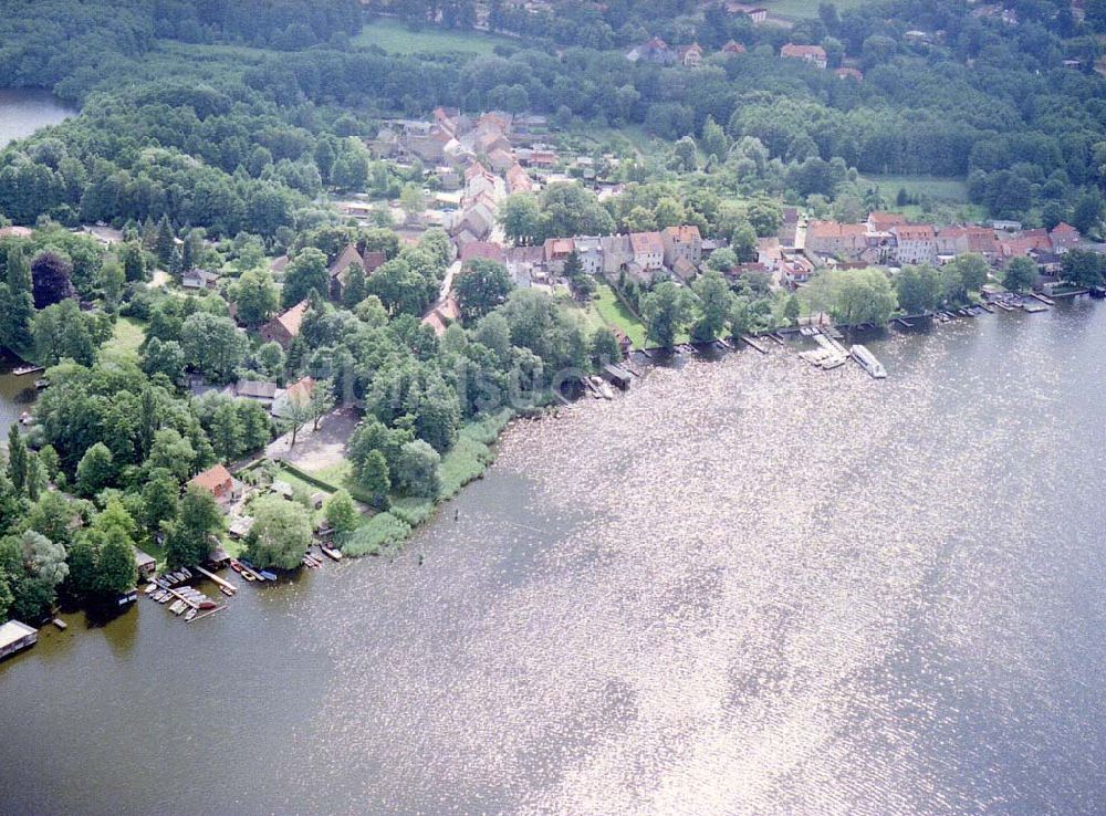 Luftbild Teupitz / Brandenburg - Teupitz in Brandenburg.