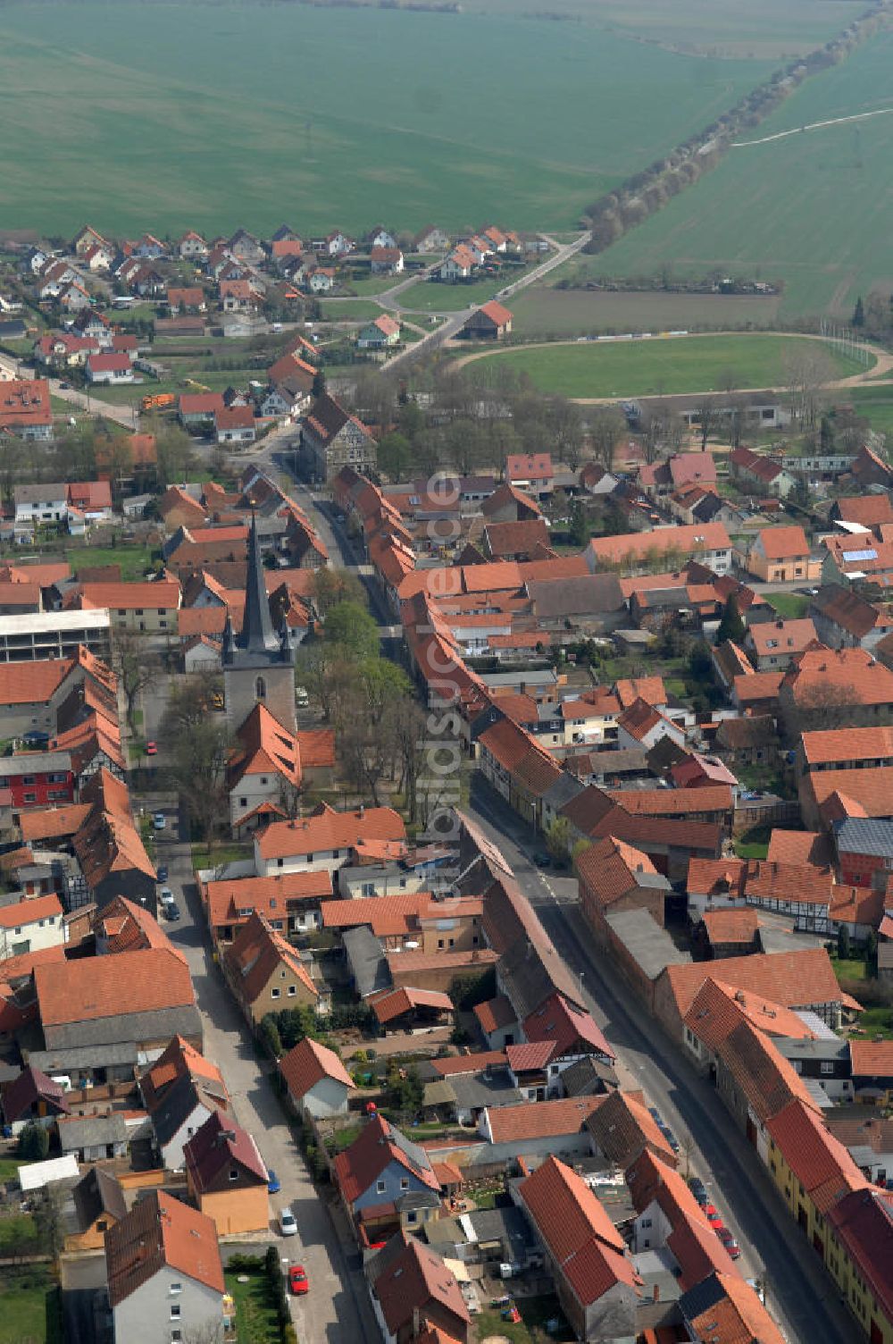 Thamsbrück von oben - Thamsbrück in Thüringen