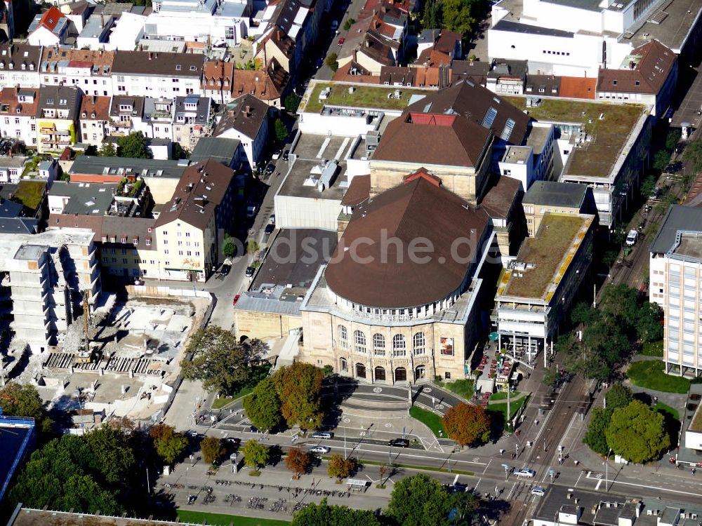 Freiburg aus der Vogelperspektive: Theater Freiburg , Baden-Württemberg