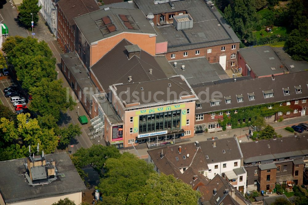 Oberhausen von oben - Theater Oberhausen im Bundesland Nordrhein-Westfalen