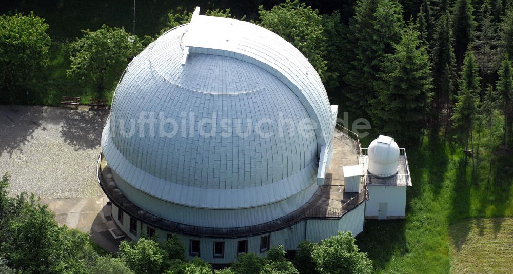 Luftbild Tautenburg - Thüringer Landessternwarte Tautenburg