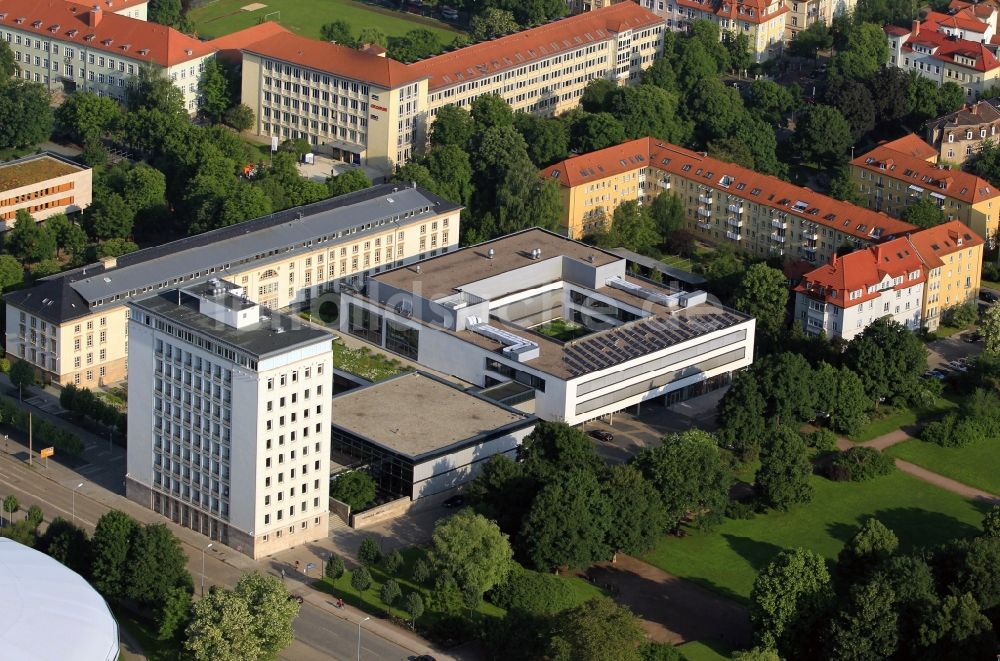 Luftbild Erfurt - Thüringer Landtag in Erfurt im Bundesland Thüringen