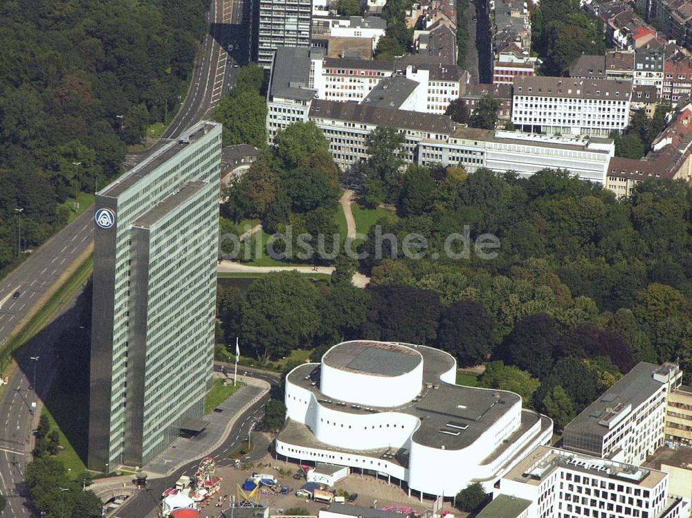 Luftaufnahme Düsseldorf (NRW) - Thyssen-Hochhaus (Dreischeibenhaus) - Düsseldorf (NRW)