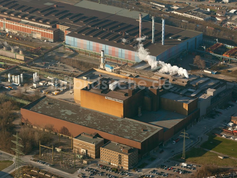 Luftaufnahme Bochum - ThyssenKrupp Nirosta Werk in Bochum im Bundesland Nordrhein-Westfalen