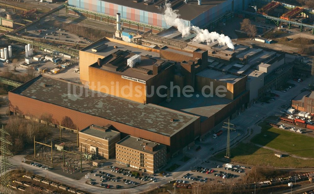 Bochum von oben - ThyssenKrupp Nirosta Werk in Bochum im Bundesland Nordrhein-Westfalen