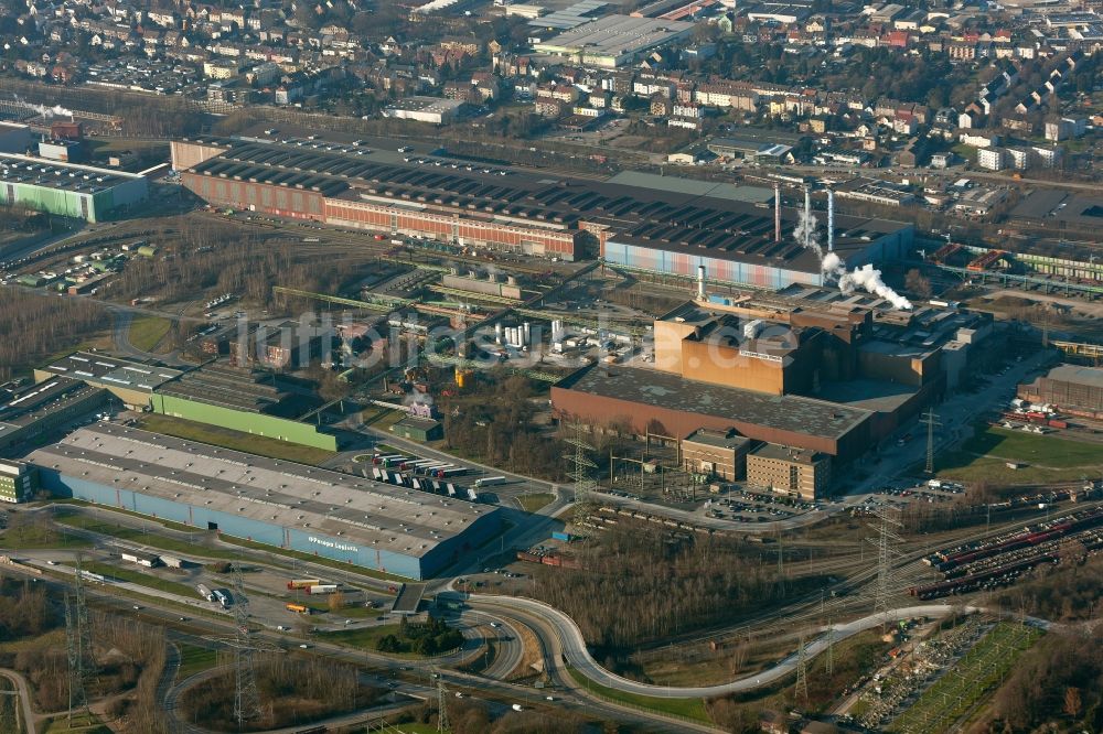 Bochum aus der Vogelperspektive: ThyssenKrupp Nirosta Werk in Bochum im Bundesland Nordrhein-Westfalen