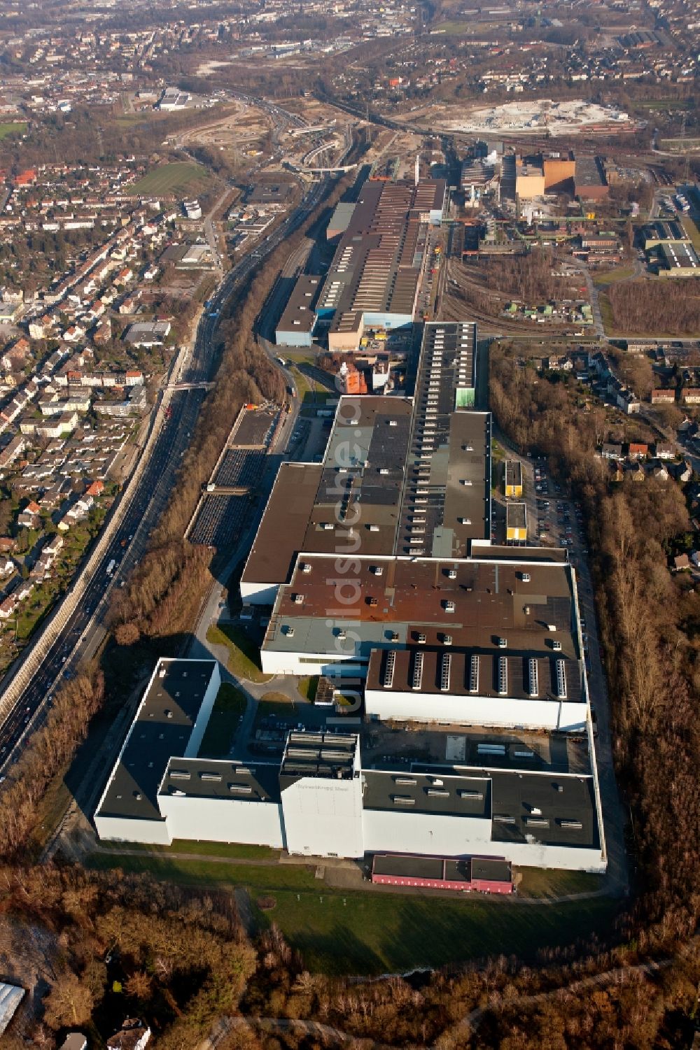 Bochum von oben - ThyssenKrupp Nirosta Werk in Bochum im Bundesland Nordrhein-Westfalen