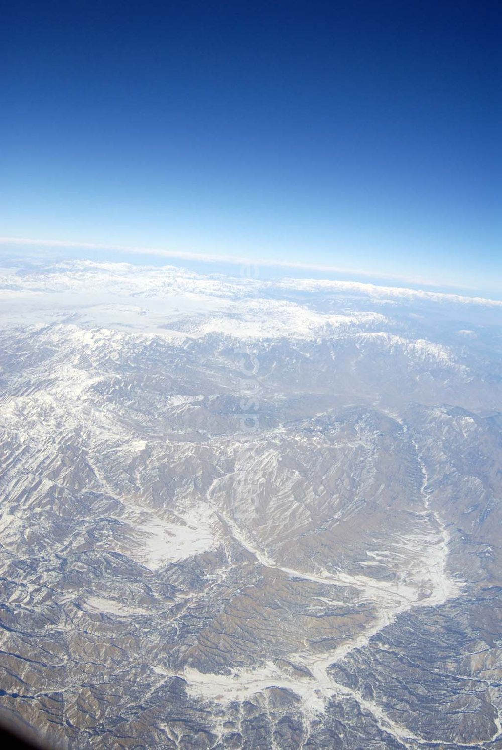 Dera Ghazi Khan / Pakistan von oben - Tiefebene bei Dera Ghazi Khan in Pakistan.