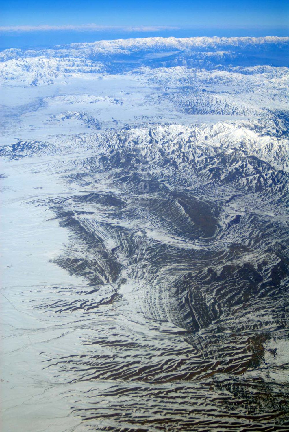 Dera Ghazi Khan / Pakistan von oben - Tiefebene bei Dera Ghazi Khan in Pakistan.