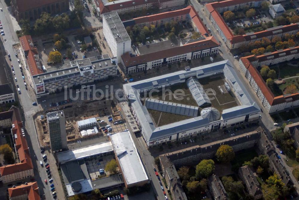 Neubrandenburg von oben - Tiefgaragenbau