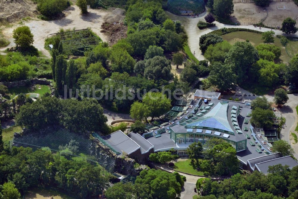 Luftaufnahme Berlin Lichtenberg - Tierpark Berlin im Ortsteil Friedrichsfelde im Bezirk Lichtenberg in Berlin