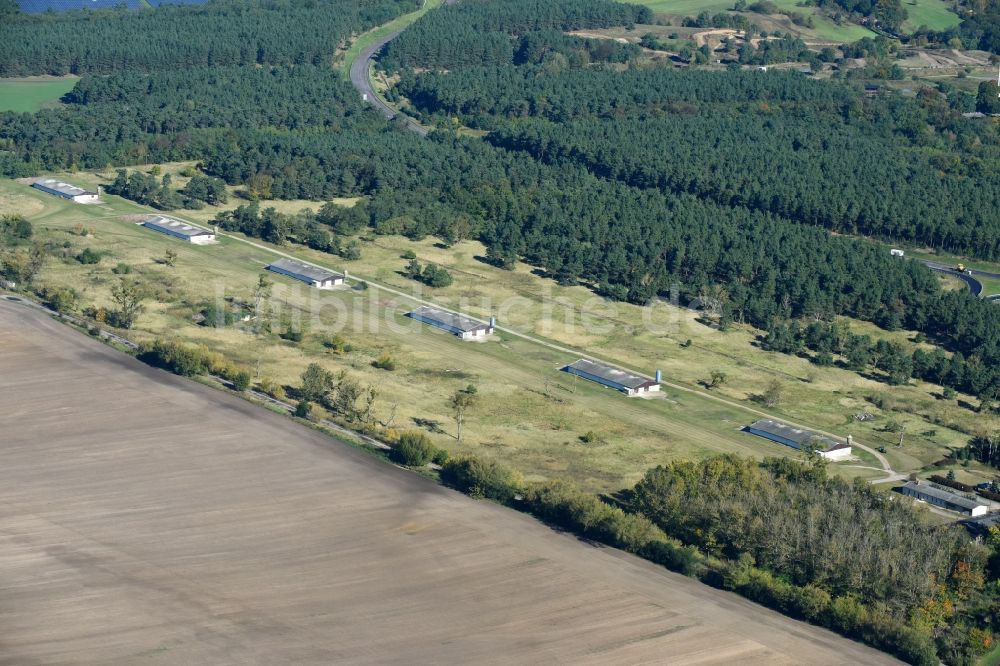 Luftaufnahme Wriezen - Tierzucht- Stallanlagen Tierzucht für die Fleischproduktion in Wriezen im Bundesland Brandenburg, Deutschland