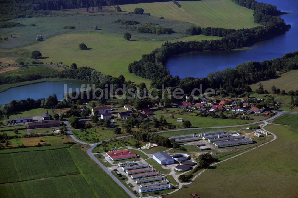 Luftaufnahme Alt Gaarz - Tierzucht- Stallanlagen Tierzucht für die Schweinezucht in Alt Gaarz im Bundesland Mecklenburg-Vorpommern