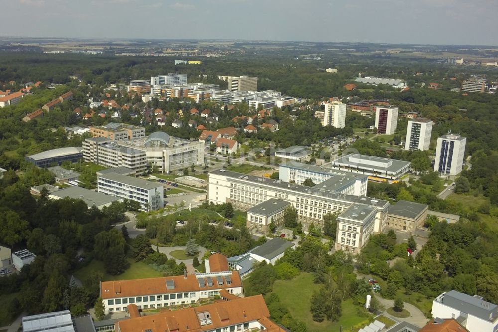 Luftaufnahme Halle (Saale) - Titel:	Neubauten am Technologiepark Weinberg Campus in Halle (Saale) im Bundesland Sachsen-Anhalt