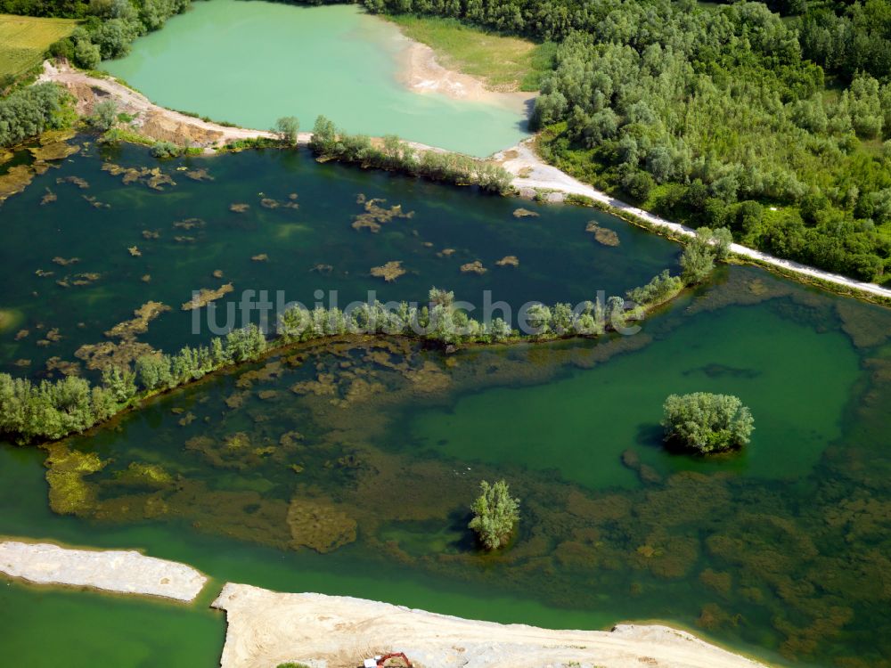 Rottenburg am Neckar von oben - Tümpel- und Teich Oase in Rottenburg am Neckar im Bundesland Baden-Württemberg, Deutschland