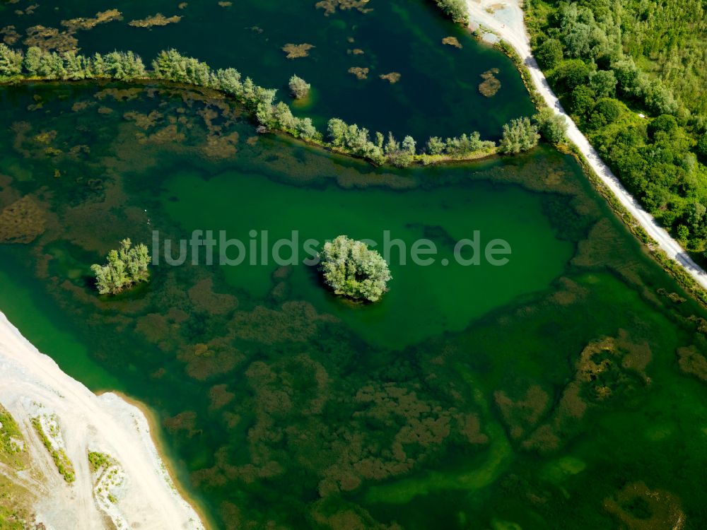 Luftbild Rottenburg am Neckar - Tümpel- und Teich Oase in Rottenburg am Neckar im Bundesland Baden-Württemberg, Deutschland