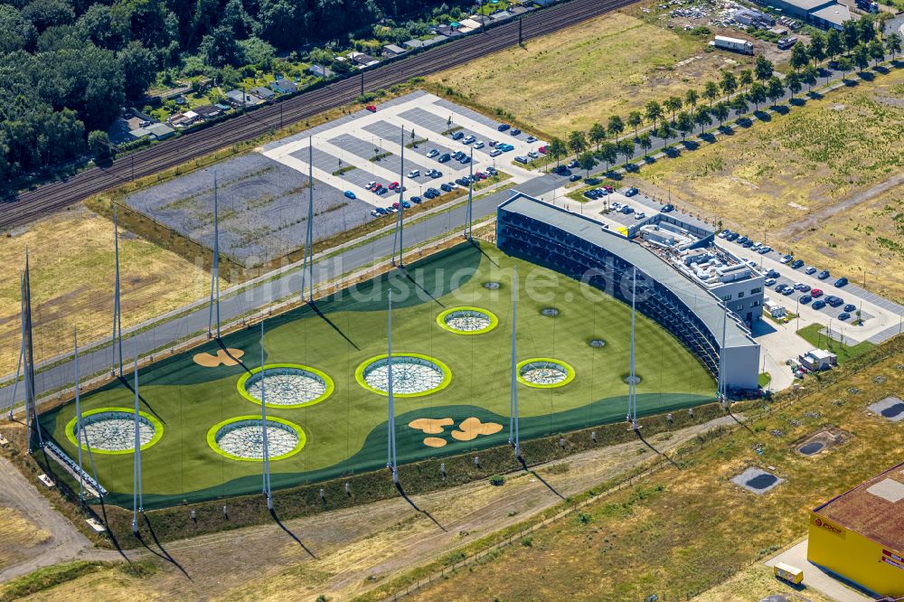 Luftbild Oberhausen - Topgolf Anlage im BusinessPark.O in Oberhausen im Bundesland Nordrhein-Westfalen, Deutschland