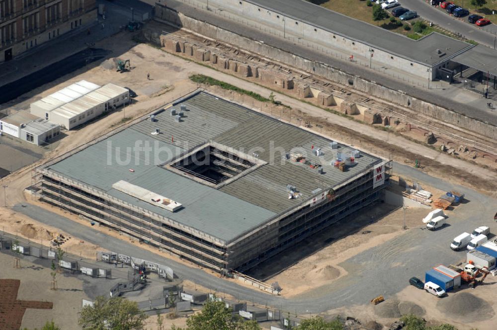 Luftbild Berlin - Topographie des Terrors Mahnmalneubau in Berlin