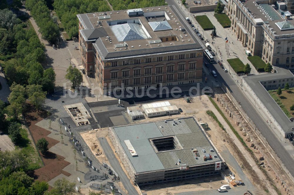 Luftaufnahme Berlin - Topographie des Terrors Mahnmalneubau in Berlin