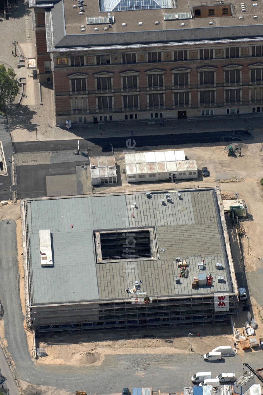 Berlin aus der Vogelperspektive: Topographie des Terrors Mahnmalneubau in Berlin