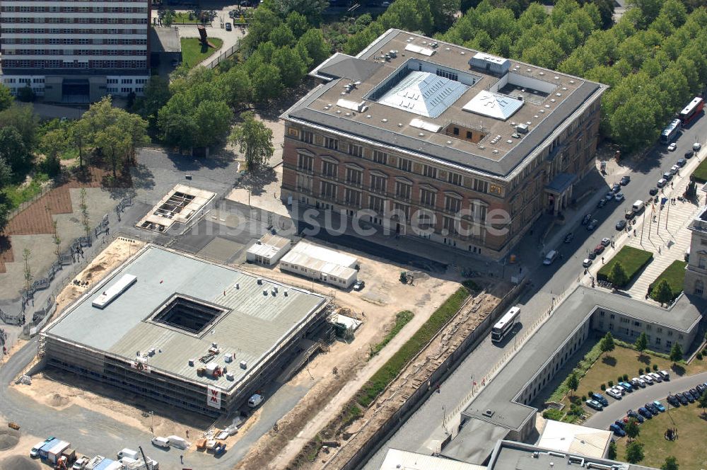 Berlin aus der Vogelperspektive: Topographie des Terrors Mahnmalneubau in Berlin