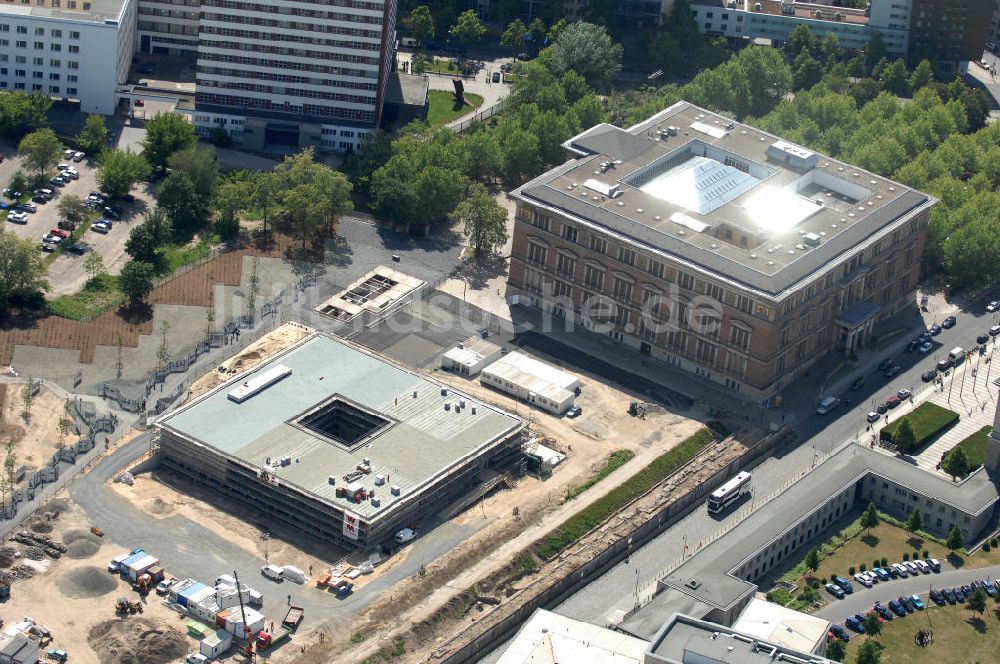 Luftbild Berlin - Topographie des Terrors Mahnmalneubau in Berlin