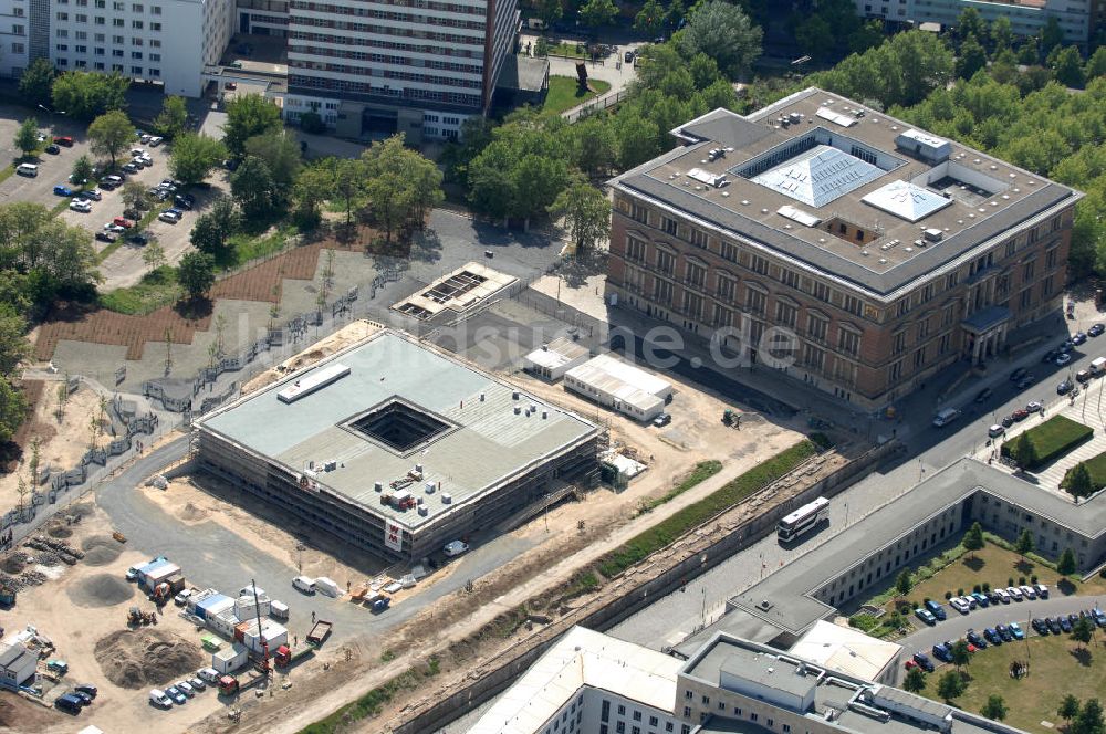 Luftaufnahme Berlin - Topographie des Terrors Mahnmalneubau in Berlin