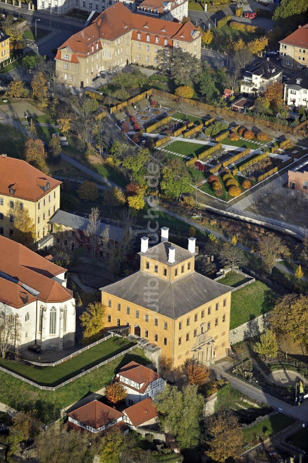 Luftaufnahme Zeitz - Torhaus vom Schloss Moritzburg Zeitz