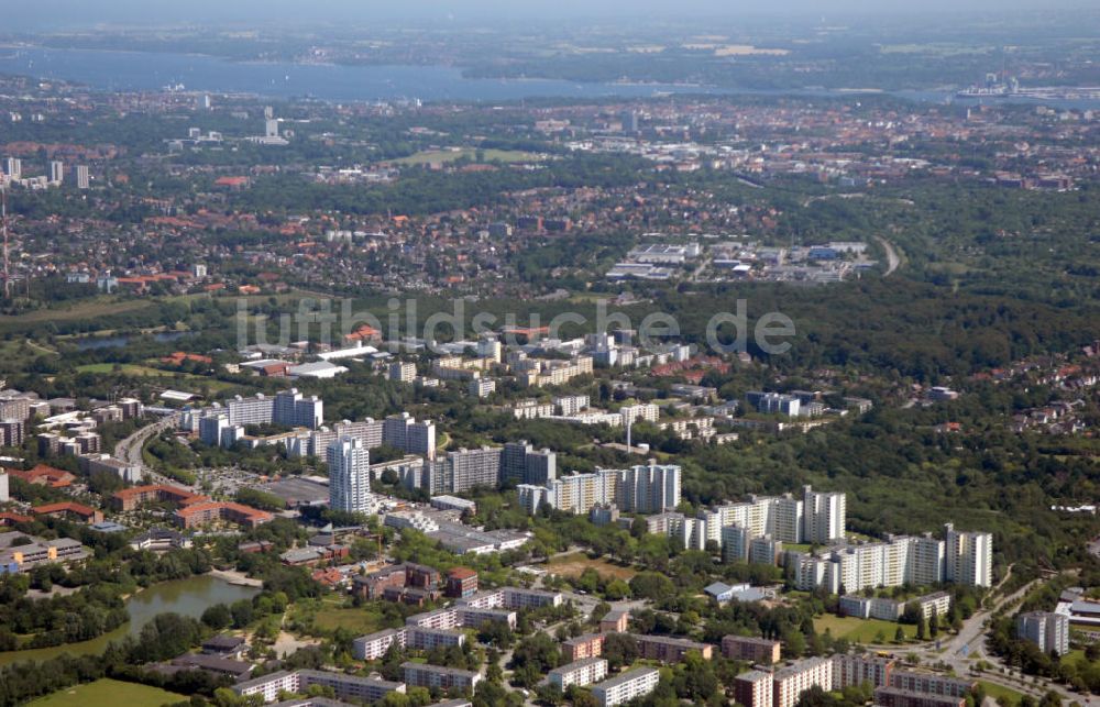 Luftaufnahme Kiel - town view / Stadtansicht von Kiel-Mettenhof in Schleswig-Holstein / SH