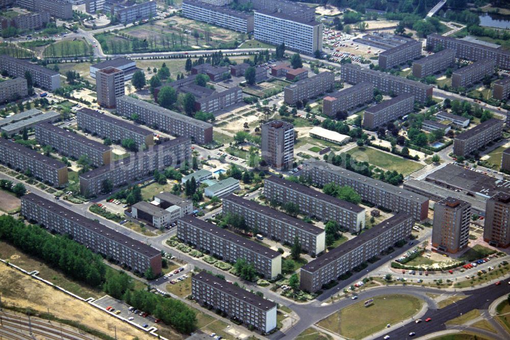 Eisenhüttenstadt aus der Vogelperspektive: Trabantenstadt Eisenhüttenstadt