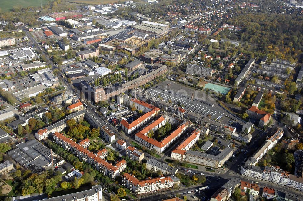 Luftbild Berlin - Tramdepot der BVG in Berlin Weissensee