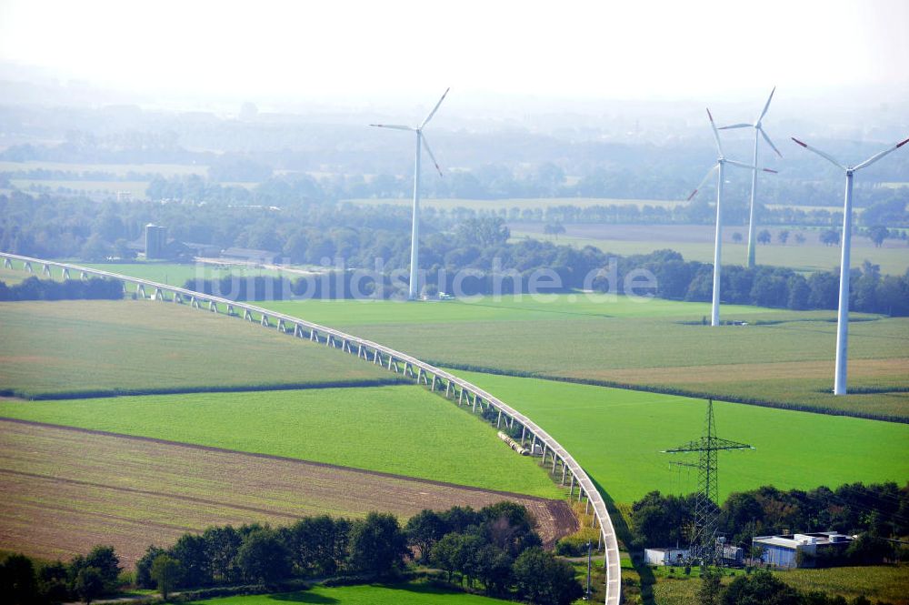 Luftaufnahme Dörpen - Transrapid-Versuchsanlage Emsland bei Dörpen