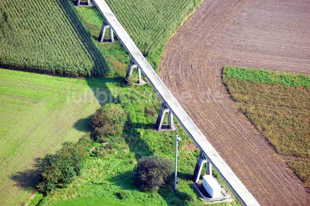 Dörpen von oben - Transrapid-Versuchsanlage Emsland bei Dörpen