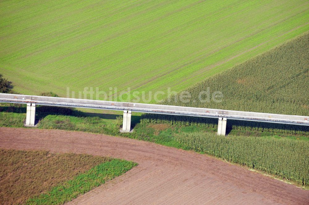 Dörpen aus der Vogelperspektive: Transrapid-Versuchsanlage Emsland bei Dörpen